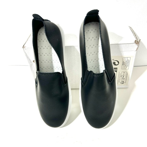 SHEIN ☀️Sz 7.5 Black W/White Trim Athletic Shoe / NIB - Picture 8 of 11